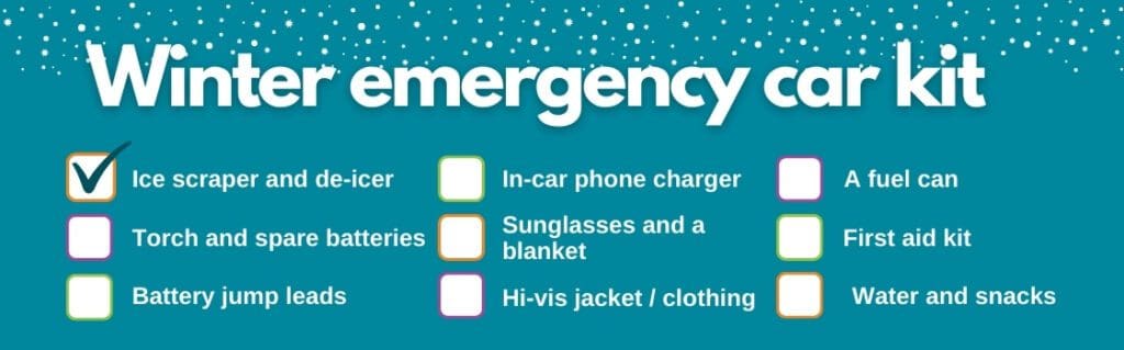 What To Have In Your Winter Emergency Car Kit - Moneybarn